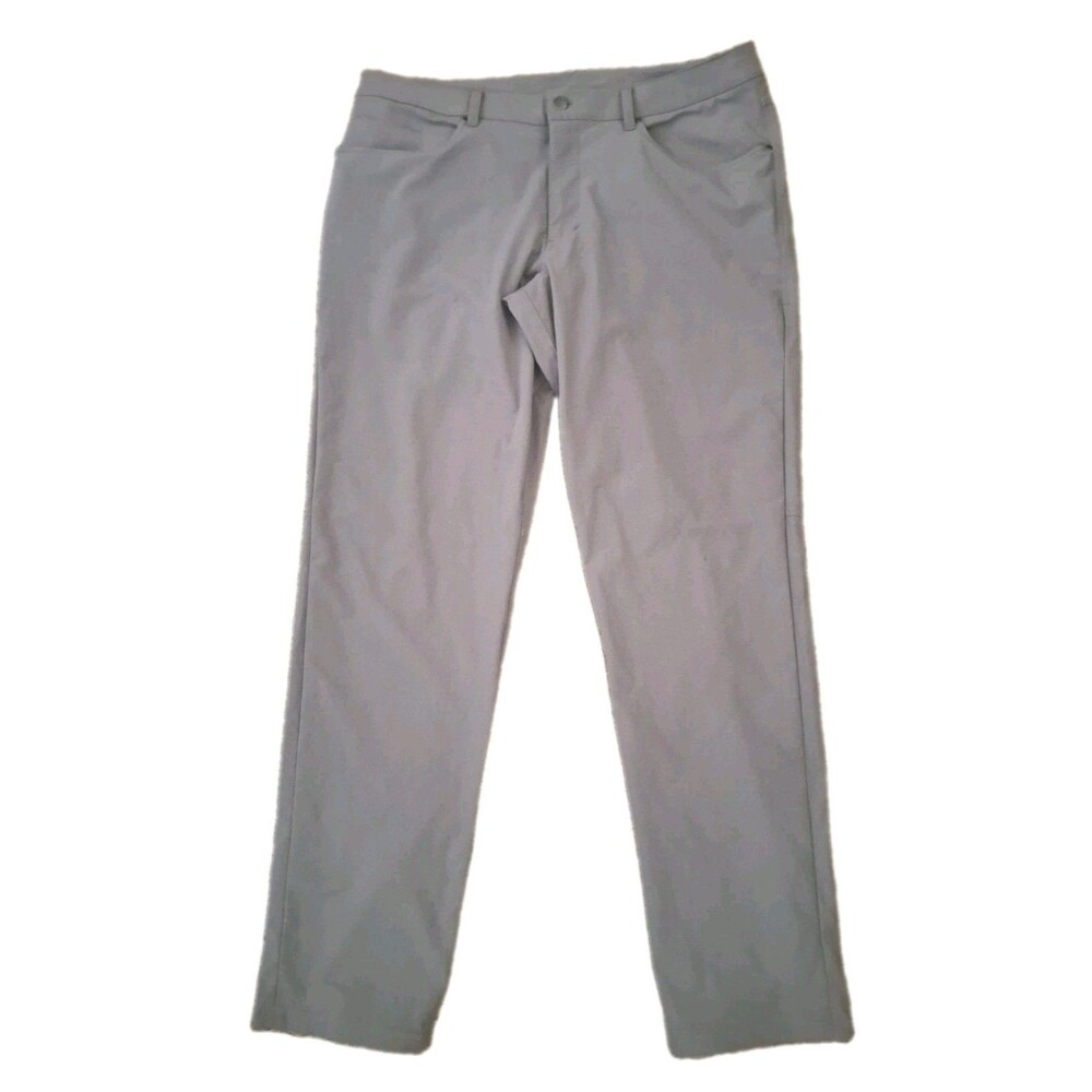 Mens Lululemon ABC Classic Fit 5-Pocket Pants Khaki Tan Warpstreme Stretch Sz 38